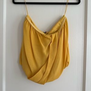 Alice + Olivia Strapless silk tube top size Small